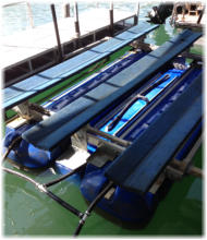 Boat lift repair on Beaver Lake